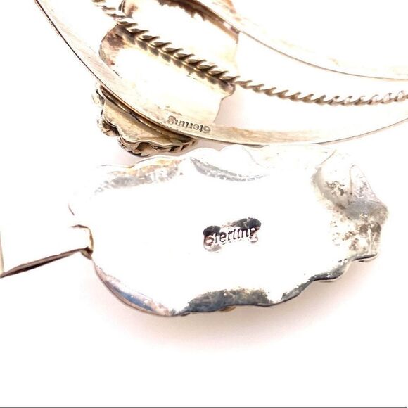 Sterling Onyx Cuff and Pendant Set - Picture 6 of 8
